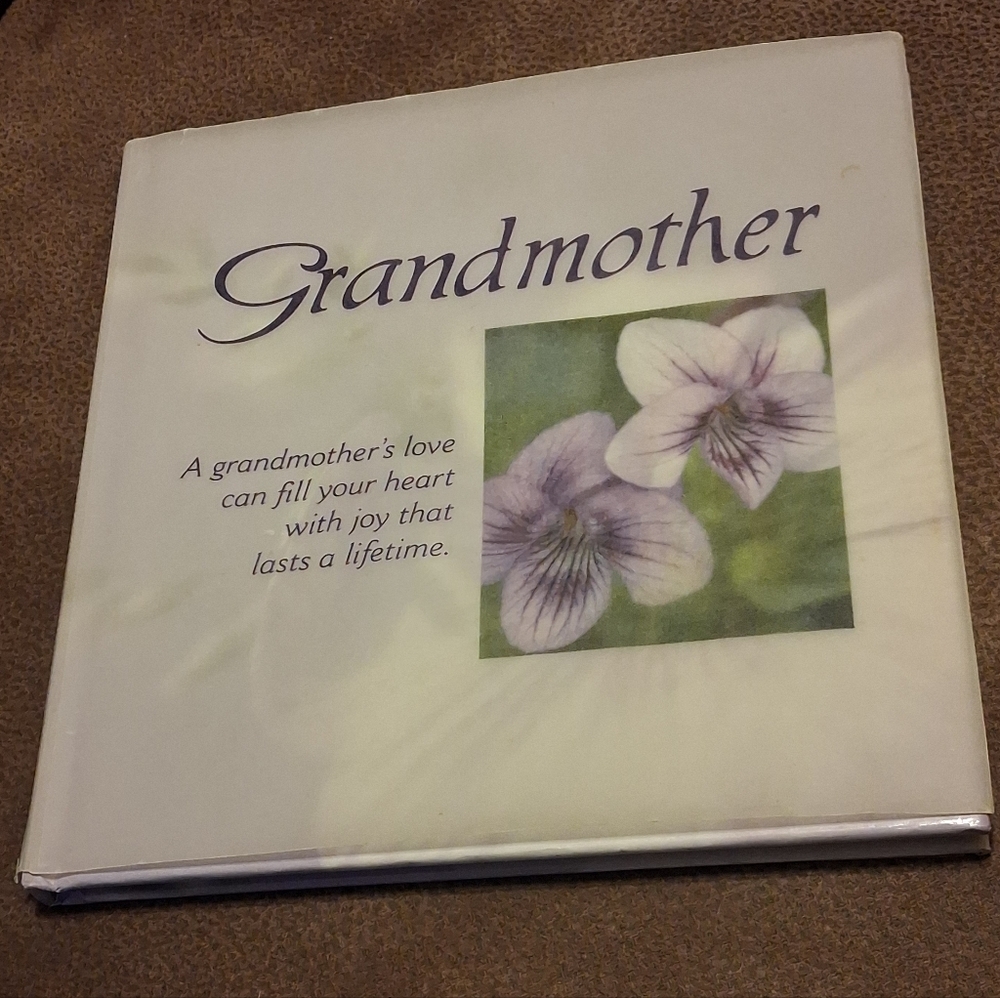 Grandmother Sentiment Book with Floral Design